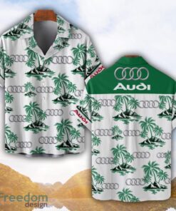 Audi Green Coconut Pattern Combo 3D Hawaiian Shirt And Shorts