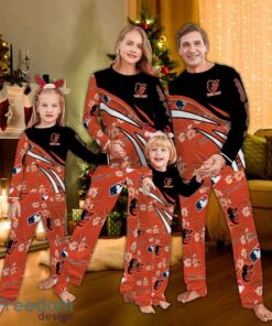 Baltimore Orioles Logo Pattern Family Pajamas Set