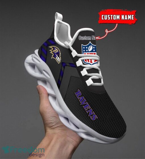 Baltimore Ravens NFL Max Soul Shoes Sneakers For Men And Women Personalized Name Product Photo 4