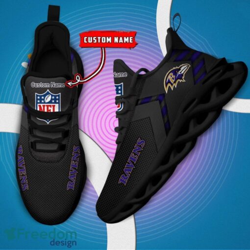 Baltimore Ravens NFL Max Soul Shoes Sneakers For Men And Women Personalized Name Product Photo 5