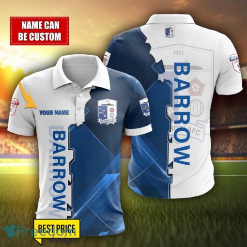 Barrow AFC Personalized Name 3D Polo Shirt Product Photo 1