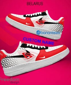 Belarus Tractor Air Force 1 Shoes Brand All Over Print AF1 Sneaker Custom Name - Belarus Tractor Air Force 1 Shoes Style 2