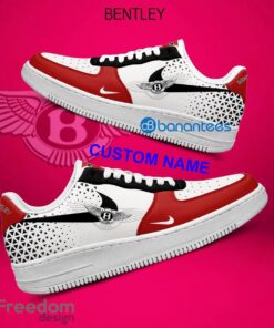 Bentley Car Racing Air Force 1 Shoes Brand Gift Sneakers Fans AF1 Sneaker Custom Name - Bentley Car Racing Air Force 1 Shoes Style 2