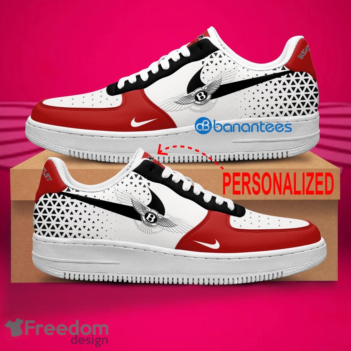 Bentley Car Racing Air Force 1 Shoes Brand Gift Sneakers Fans AF1 Sneaker Custom Name - Bentley Car Racing Air Force 1 Shoes Style 1