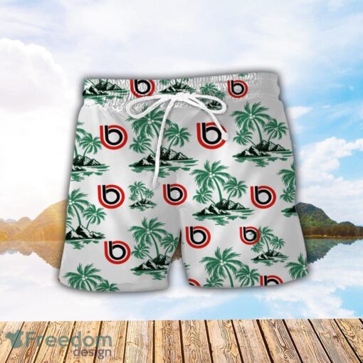 Bimota Motorcycles Green Coconut Pattern Combo 3D Hawaiian Shirt And Shorts Product Photo 2