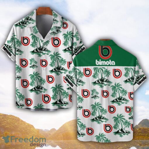 Bimota Motorcycles Green Coconut Pattern Combo 3D Hawaiian Shirt And Shorts Product Photo 1