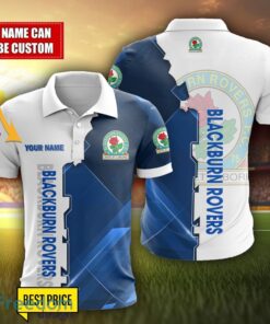 Blackburn Rovers Personalized Name 3D Polo Shirt