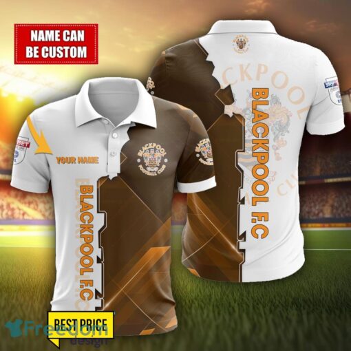 Blackpool F.C Personalized Name 3D Polo Shirt Product Photo 1