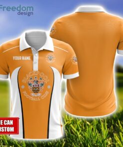 Blackpool F.C Polo Shirt Golf Lover Gift Ideas Custom Name Gift