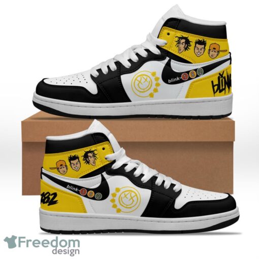 Blink 182 Air Jordan Hightop Sneakers Shoes For Men And Women AJ1 Sneakers Product Photo 1