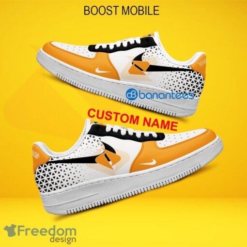 Boost Mobile Air Force 1 Shoes Brand Gift Sneakers Fans AF1 Sneaker Custom Name - Boost Mobile Air Force 1 Shoes Style 2