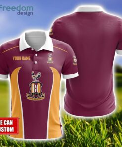 Bradford City Polo Shirt Golf Lover Gift Ideas Custom Name Gift