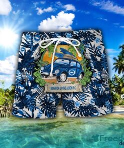 Brighton & Hove Albion F.C Car Beach Pattern Hawaiian Shirt And Shorts Product Photo 2