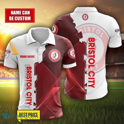 Bristol City Personalized Name 3D Polo Shirt Product Photo 1