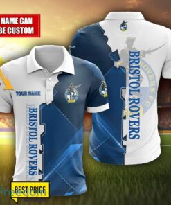 Bristol Rovers Personalized Name 3D Polo Shirt