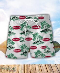 Bugati Green Coconut Pattern Combo 3D Hawaiian Shirt And Shorts Product Photo 2