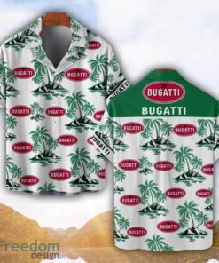 Bugati Green Coconut Pattern Combo 3D Hawaiian Shirt And Shorts