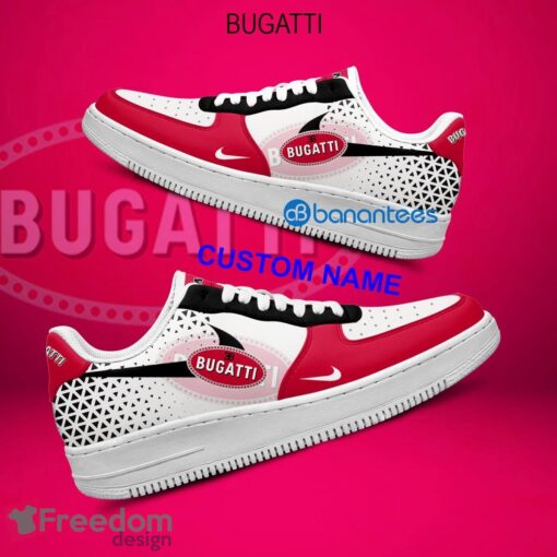 Bugatti Car Racing Air Force 1 Shoes Brand Gift For Men Women Fans AF1 Sneaker Custom Name - Bugatti Car Racing Air Force 1 Shoes Style 2