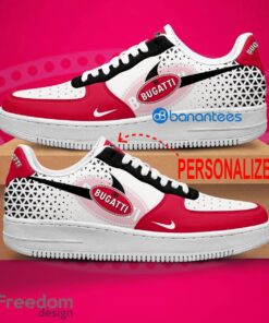 Bugatti Car Racing Air Force 1 Shoes Brand Gift For Men Women Fans AF1 Sneaker Custom Name - Bugatti Car Racing Air Force 1 Shoes Style 1