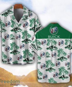 Buick Green Coconut Pattern Combo 3D Hawaiian Shirt And Shorts