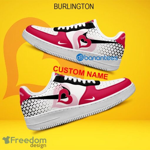 Burlington Air Force 1 Shoes Brand Gift Sneakers Fans AF1 Sneaker Custom Name - Burlington Air Force 1 Shoes Style 2