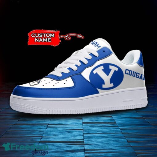 BYU Cougars NCAA AF1 Personalized Name Sneakers Air Force Shoes For Fans Product Photo 2