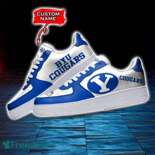 BYU Cougars NCAA AF1 Personalized Name Sneakers Air Force Shoes For Fans Product Photo 3