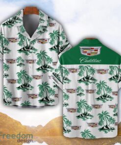 Cadillac Green Coconut Pattern Combo 3D Hawaiian Shirt And Shorts