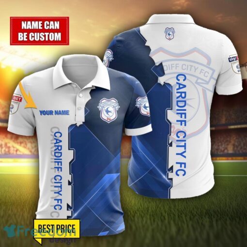 Cardiff City F.C Personalized Name 3D Polo Shirt Product Photo 1