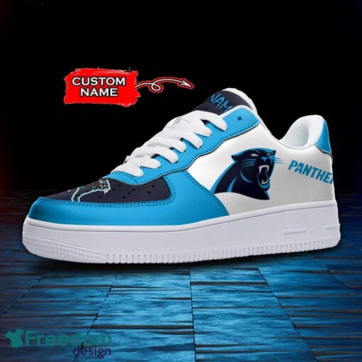 Carolina Panthers NFL AF1 Personalized Name Sneakers Air Force Shoes For Fans Product Photo 2