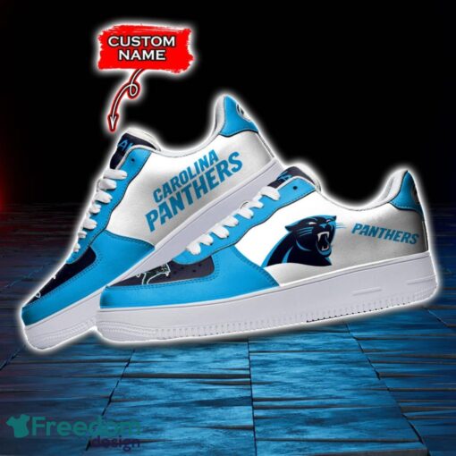 Carolina Panthers NFL AF1 Personalized Name Sneakers Air Force Shoes For Fans Product Photo 3