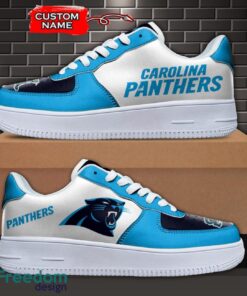 Carolina Panthers NFL AF1 Personalized Name Sneakers Air Force Shoes For Fans