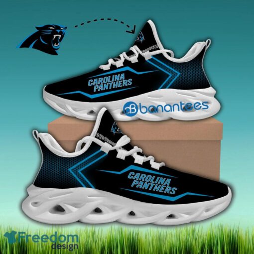 Carolina Panthers Running Sneaker Streetwear Gift Max Soul Shoes New For Fans - NFL Carolina Panthers Max Soul Sneakers Style 1