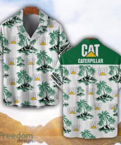 Caterpillar Inc Green Coconut Pattern Combo 3D Hawaiian Shirt And Shorts