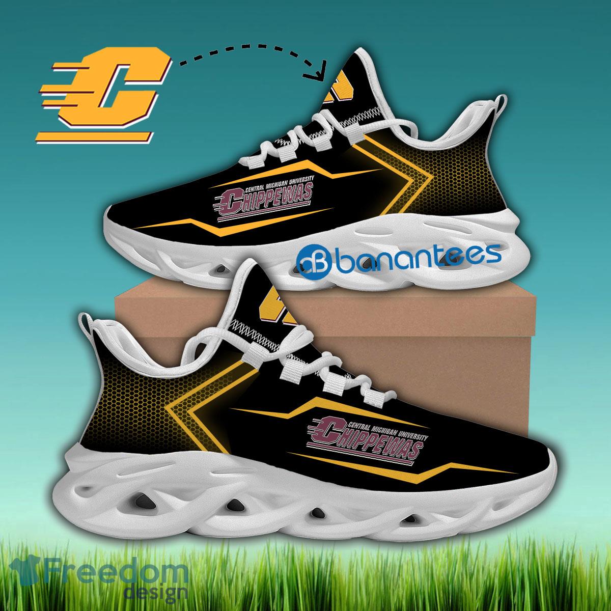 Central Michigan Chippewas Chunky Sneaker Inspiration Gift Max Soul Shoes New For Fans - NCAA Central Michigan Chippewas Max Soul Sneakers Style 1