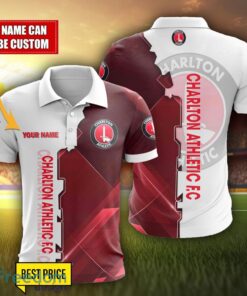 Charlton Athletic F.C Personalized Name 3D Polo Shirt