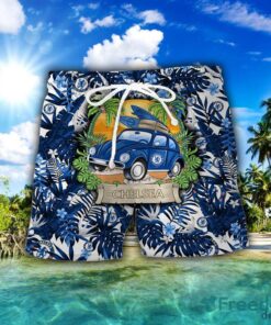 Chelsea F.C. Car Beach Pattern Hawaiian Shirt And Shorts Product Photo 2