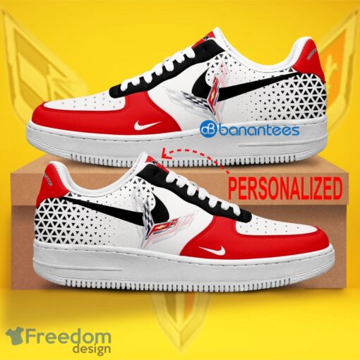 Chevrolet Corvette Car Racing Air Force 1 Shoes Brand Full Print AF1 Sneaker Custom Name - Chevrolet Corvette Car Racing Air Force 1 Shoes Style 1