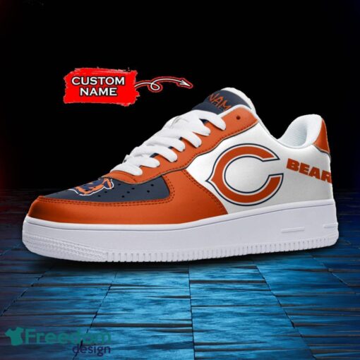 Chicago Bears NFL AF1 Personalized Name Sneakers Air Force Shoes For Fans Product Photo 2