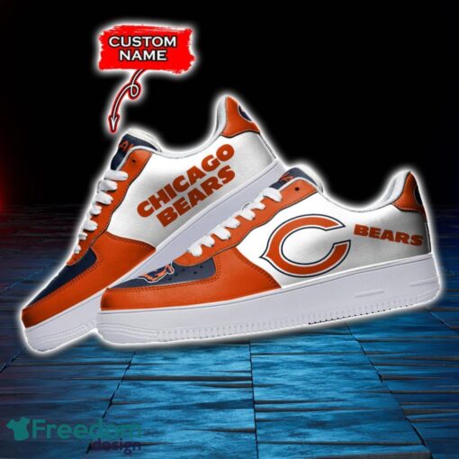 Chicago Bears NFL AF1 Personalized Name Sneakers Air Force Shoes For Fans Product Photo 3