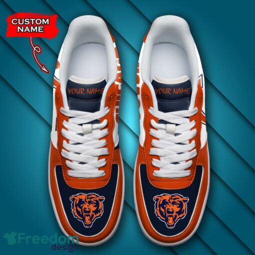 Chicago Bears NFL AF1 Personalized Name Sneakers Air Force Shoes For Fans Product Photo 4