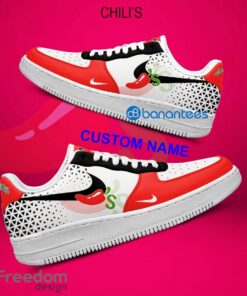 Chili's Air Force 1 Shoes Brand Gift For Men Women Fans AF1 Sneaker Custom Name - Chili's Air Force 1 Shoes Style 2