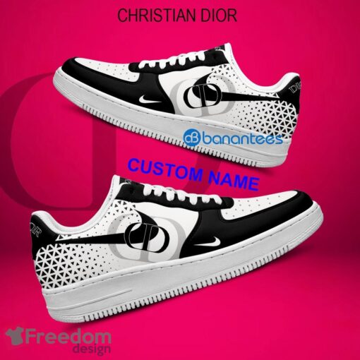 Christian Dior Air Force 1 Shoes Brand All Over Print AF1 Sneaker Custom Name - Christian Dior Air Force 1 Shoes Style 2