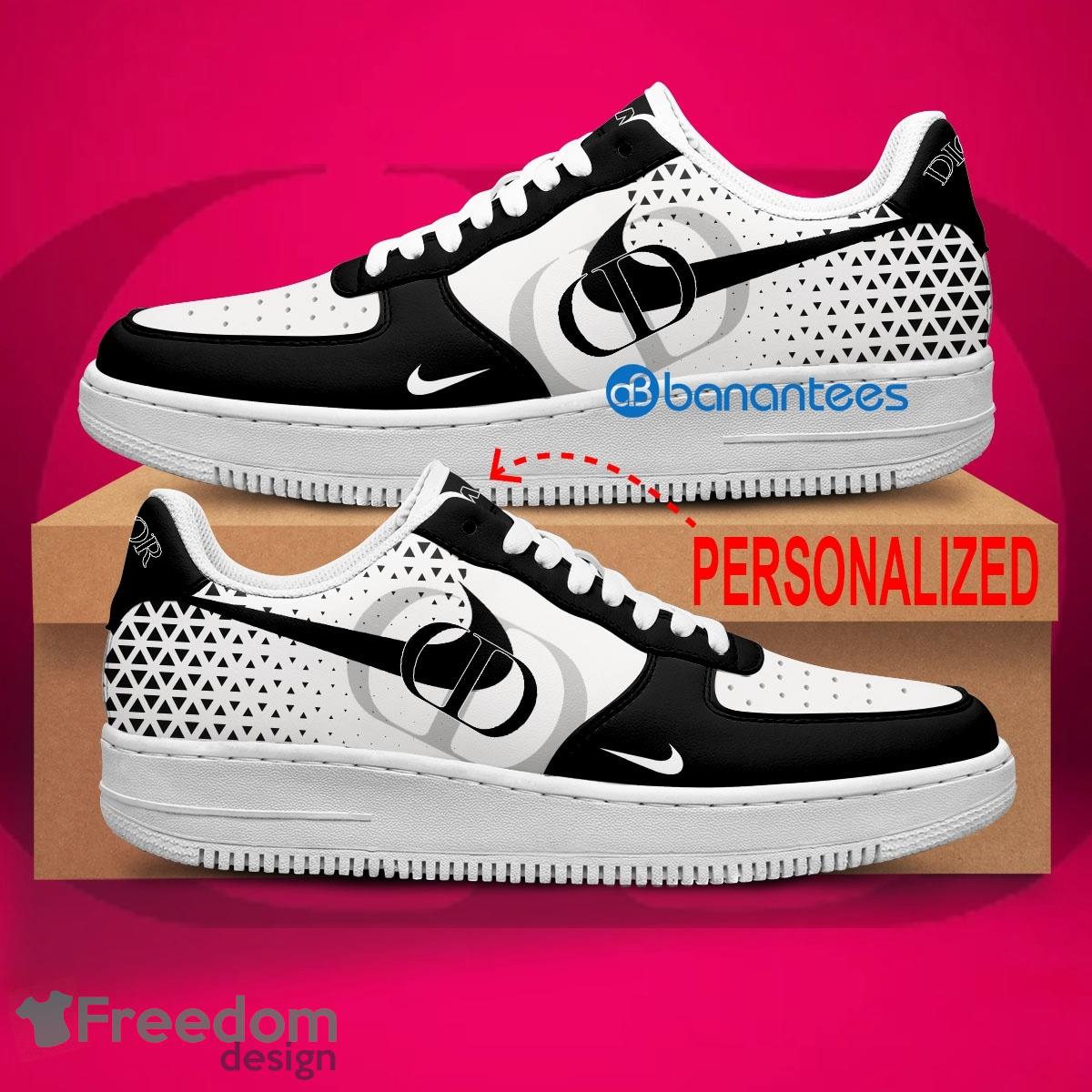 Christian Dior Air Force 1 Shoes Brand All Over Print AF1 Sneaker Custom Name - Christian Dior Air Force 1 Shoes Style 1