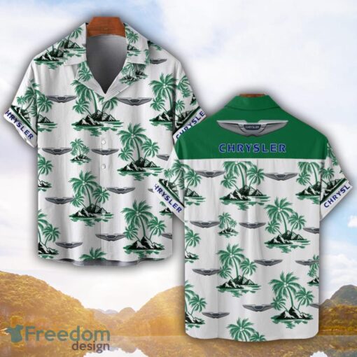 Chrysler Green Coconut Pattern Combo 3D Hawaiian Shirt And Shorts Product Photo 1