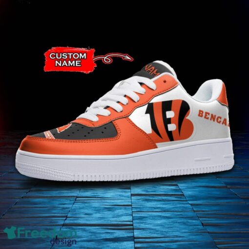 Cincinnati Bengals NFL AF1 Personalized Name Sneakers Air Force Shoes For Fans Product Photo 2