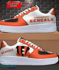 Cincinnati Bengals NFL AF1 Personalized Name Sneakers Air Force Shoes For Fans