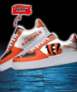 Cincinnati Bengals NFL AF1 Personalized Name Sneakers Air Force Shoes For Fans Product Photo 3