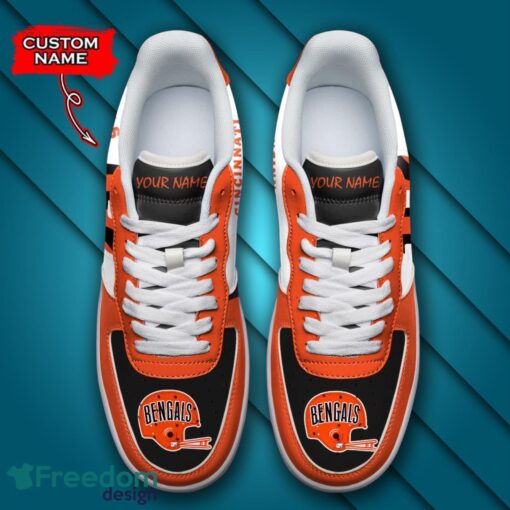 Cincinnati Bengals NFL AF1 Personalized Name Sneakers Air Force Shoes For Fans Product Photo 4