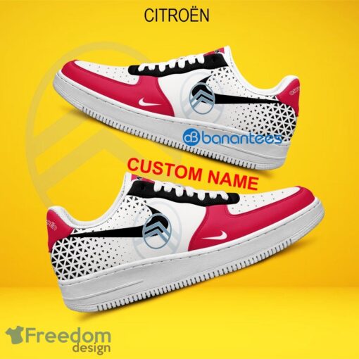 Citroën Car Racing Air Force 1 Shoes Brand Gift Sneakers Fans AF1 Sneaker Custom Name - Citroën Car Racing Air Force 1 Shoes Style 2